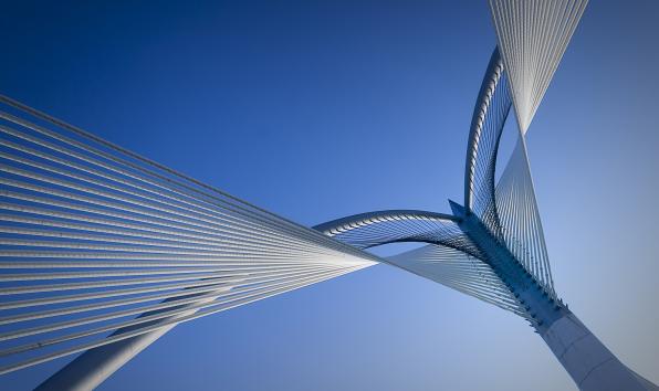 Sky view with arch