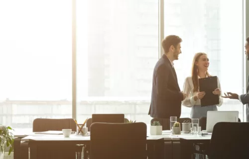 Businesspeople in office environment