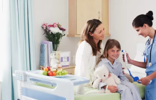 Doctor doing check up on patient