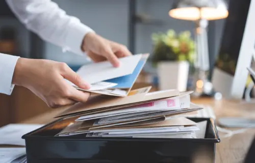 Mailroom operations in office