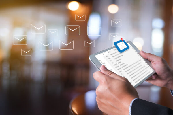 Digital Mail Technology Concept