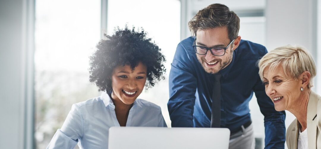 People watching computer