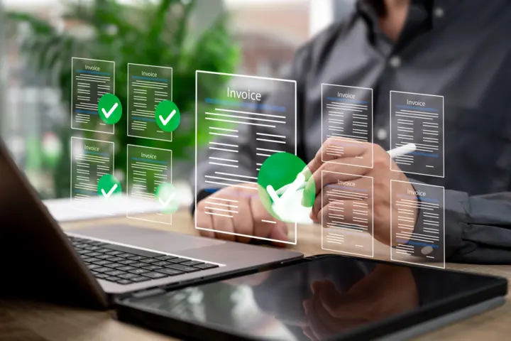 Invoice Digital Document Concept